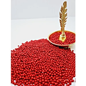 Pasta Vitrin Pirinç Patlağı Pasta Süsü Kırmızı - 100 gr