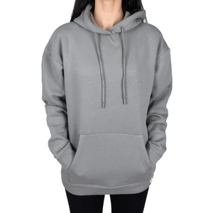 Oversıze Unisex Kapişonlu Sweatshirt-Gri
