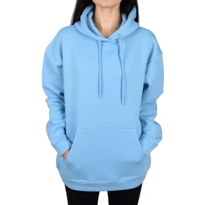 Oversıze Unisex Kapişonlu Sweatshirt-Mavi