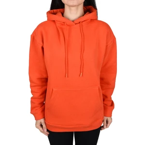 Oversıze Unisex Kapişonlu Sweatshirt-Turuncu