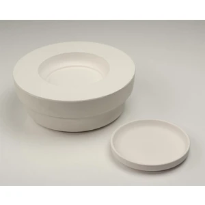 Tek Parça Çay Tabağı Alçı Kalıp Dik Kenarlı 12 cm