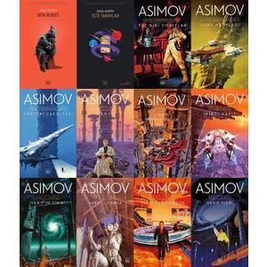 Vakıf Serisi - Galaktik İmparatorluk Serisi - Ben Robot - İşte Tanrılar - Isaac Asimov  - 12 Kitap Bilim Kurgu Kitapları Seti