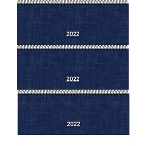 2022 Haftalık Spiralli Masa Takvimi---(3 Adet)-- 12X33.5 cm (Aj-65) Orta Boy