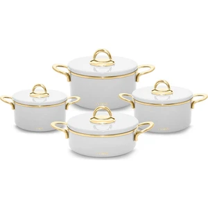 N3145 Lilyum Gold Graye Tencere Seti