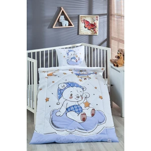 Komfort Home Baskılı  Pamuklu Silikon Elyaf Bebek Yorganı+Yastık