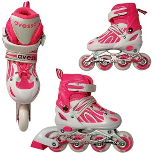 Ayarlanabilir Paten 30-33 (S) Çantalı Pembe MDS-8701