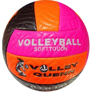 Queen Fosforlu Voleybol Topu Pembe-Turuncu-Siyah BSF-012