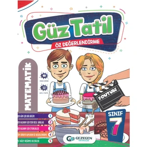 Gezegen Yayıncılık 7.Sınıf Matematik Güz Tatil Kitabı