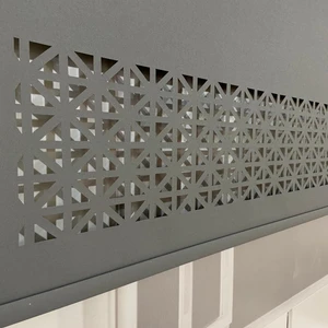 Volper Lazer Kesim Antrasit Stor Perde 180 x 200 cm
