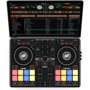 Reloop Ready | Serato DJ Lite (dahil) ve DJ Pro için tasarlanmış Kompakt 2-Kanal DJ Controller / Kontrolör | iOS ve iPadOS'ta Algoriddim djay Pro AI uygulamalarıyla tak ve çalıştır. (Mac/PC/iOS)