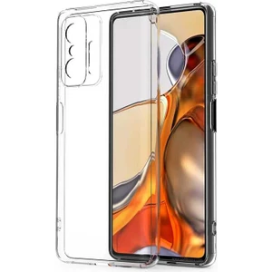 Case 4U Xiaomi Mi 11T 5G Kılıf Kamera Korumalı Yumuşak Şeffaf Ince Süper Silikon