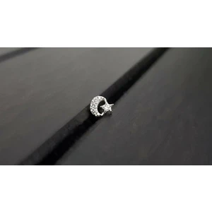 Begonia Accessories 925 Ayar Gümüş Ay Yıldız Hızma