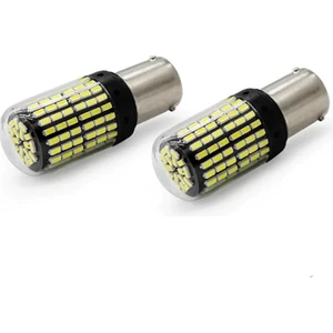 P21W 1156 BA15S 93 Tek Duy Geri Vites Ledi 144 Ledli Ultra Güçlü Beyaz Işık