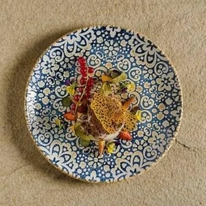 Bonna Porselen Alhambra Gourmet Düz Tabak 27 cm. 6'lı