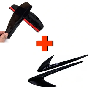 Aksefuar Lazer Honda Civic Vtec2 Çamurluk Venti / Ayna Rüzgarlığı (Pianoblack)