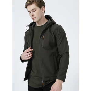 Lee Cooper 221 Lcm 232001 Neron Düz Yaka Normal Bel Normal Kalıp Düz Haki Erkek Mont