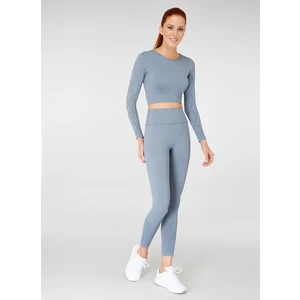 Naples Uzun Kol Crop Top Econyl Stone