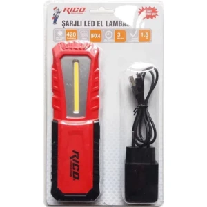 RICO-013-RC0038 Şarjlı LED El Lambası 420 Lm