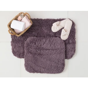 Madame Coco Sheep 2'li Banyo Paspas - Koyu Mürdüm