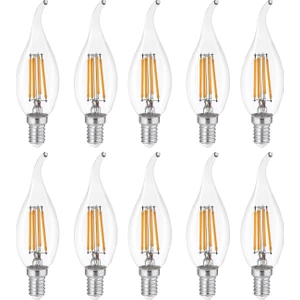 10'lu Rustik LED Ampul 8W 3000K E14 (Gün Işığı)