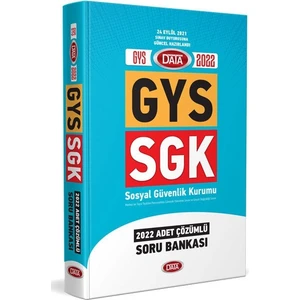 Data Yayınları 2022 Sosyal Güvenlik Kurumu SGK GYS Çözümlü Soru Bankası