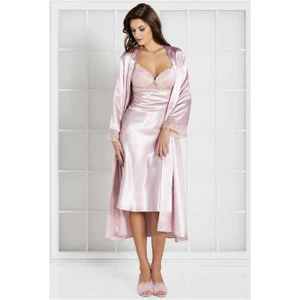 Pierre Cardin 4370 Saten Gecelik Sabahlık Takımı