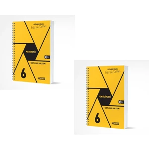 Hız Yayınları 6. Sınıf Matematik Fen Bilimleri Etkinlik Defter Seti