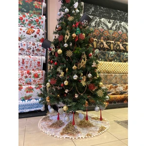 Tuğçe Demir Home Desıgn Chrıstmas Desen Çam Ağacı Ayak Örtüsü
