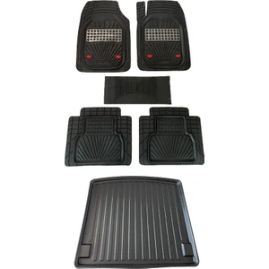 Volkswagen Caddy (2011-2020) Janvier Karbon Havuzlu Paspas + Elmas Kesim Bagaj Havuzu