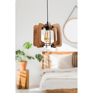 Urla Tekli  Ceviz Ahşap Avize  No: 2