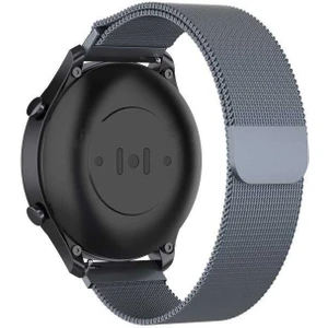 Mobaxaksesuar Samsung Galaxy Watch 46MM  / 3 45MM  Kordon  Mobaxaksesuar Milano Loop Kordon Gri