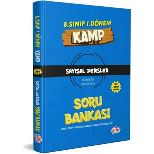 Editör Yayınları 8. Sınıf 1. Dönem Kamp Sayısal Dersler Soru Bankası