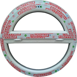 70 cm Çapında Yarım Kanatlı Yuvarlak Pimapen (Camsız-Tek Cam Çıtalı)