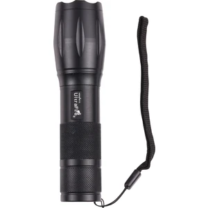 10W T6 Alüminyum Alaşım El Feneri Zumlanabilir-Siyah(Yurt Dışından)