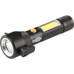 10 W 450 Lümen Ipx4 Su Geçirmez Şarj Edilebilir LED El Feneri-Siyah(Yurt Dışından)