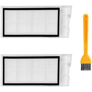 Robot Yedek Robot Yedek	roidmi Eve Plus Uyumlu 2 Adet Hepa Filtre ve Temizleme Fırçası