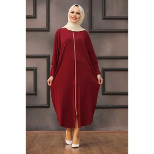 Neva Style  Neva Style - Bordo Tesettür Ferace 1772BR