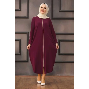 Neva Style  Neva Style - Mürdüm Tesettür Ferace 1772MU