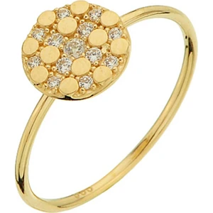 Altın Taşlı Tasarım Yüzük