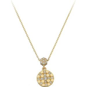 Altın Taşlı Tasarım Kolye