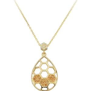 Altın Damla Petek Kolye