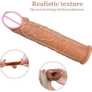 Büyük Başlı Uzatıcı Penis Kılıfı