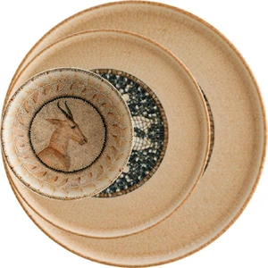 Porselen Mezopotamya Mozaik Kahve 18 Parça Set