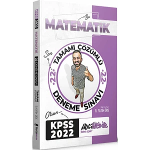 Hocawebde Yayınları 2022 KPSS Matematik Tamamı Çözümlü 22 Deneme