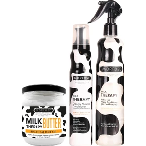 Milk Therapy Butter + Çift Fazlı Fön Suyu 400 ml + Morfose Milk Therapy Saç Köpüğü 200 ml