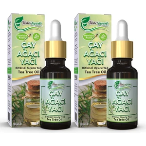 Tarihi Yapraklı % 100 Saf Çay Ağacı Uçucu Yağı 2 x 20 ml