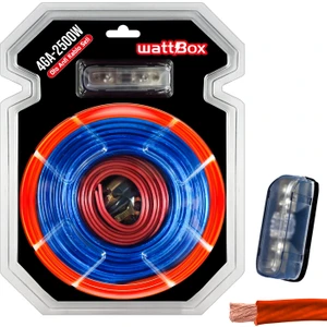 Oto Anfi Kablo Seti Full 4ga 2500W Vakumlu Wattbox
