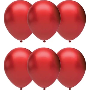 Metalik Balon Ithal 100'LÜ Kırmızı