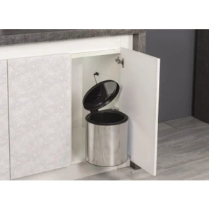 Maxiflow Smart Dolap Içi Çöp Kovası 11LT Krom Mutfak Paslanmaz