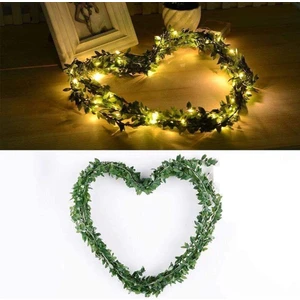 Dekoratif Yapay Yapraklı Peri LED Sarmaşık Ledli (Günışığı)